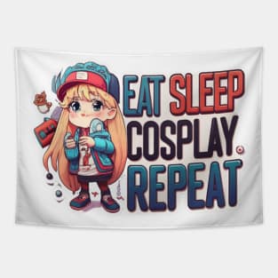 Cosplay girl Tapestry