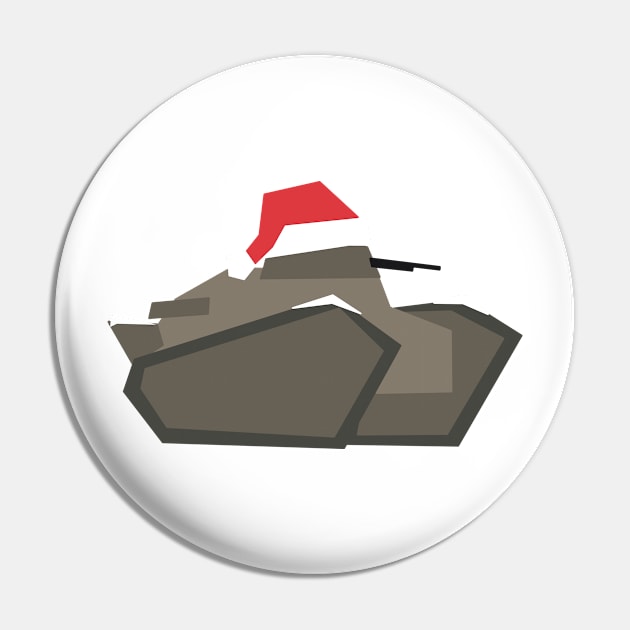 Renault FT Christmas Robin Tank Pin by Art Designs