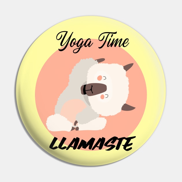 Llama / Yoga Llama / Yoga Time / Llamaste / Funny Llama Doing Yoga / Cute Llama / Cute Yoga Design Pin by Redboy