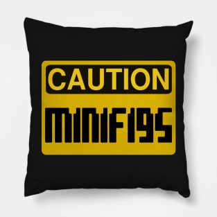 Caution Minifigs Sign Pillow