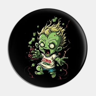 Baby Zombie Yellow Pin