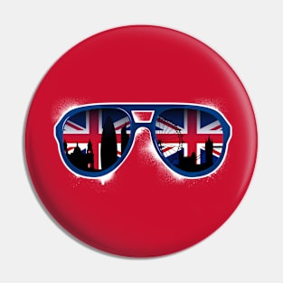 Union Jack London Skyline Sunglasses Pin