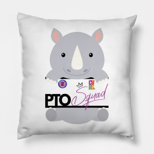 CVHS PTO SQUAD. BABY RHINO DESIGN Pillow