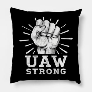 UAW STRONG Grunge Pillow