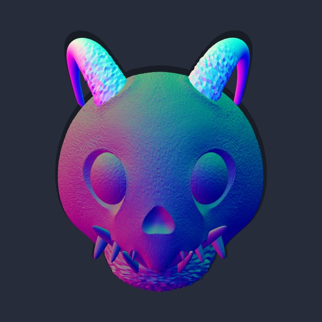 Cyberpunk skull 3D by Arrazzan