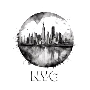 Watercolor New York City Skyline Tee T-Shirt