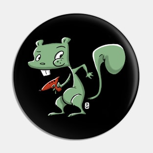 laser squirrel Pin