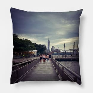 Hudson River Greenway Manhattan NYC Pillow