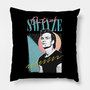 Patrick Swayze •• Retro Graphic Design Pillow