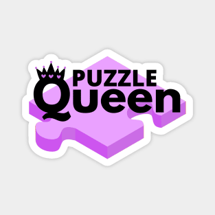 Purple Puzzle Queen Magnet