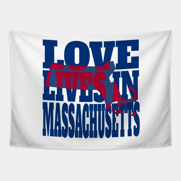 Love Lives in Massachusetts Tapestry by DonDota