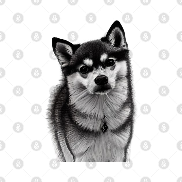 Alaskan Klee Kai Dog by KayBee Gift Shop