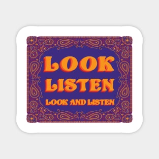 Look and Listen Magnet