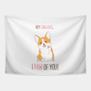 Corgi Paw Of You Tapestry