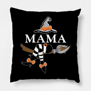 mama witch halloween Pillow