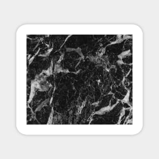 Campari - dramatic black marble Magnet