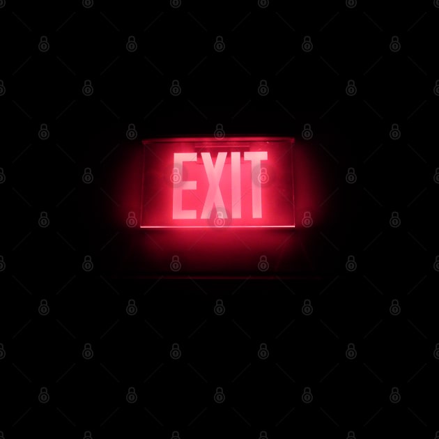 EXIT NEON SIGN by enchantingants