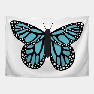 Light blue butterfly Tapestry