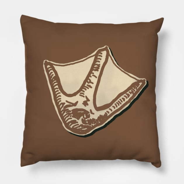 Goose Track Woodcut Pillow by LochNestFarm