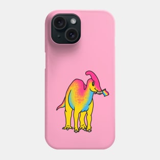 PANasaurolophus Prideosaur - Pride Month Pansexual Flag Dinosaur Phone Case