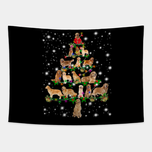 Golden Retriever Christmas Fairy Light Ornaments Tree Golden