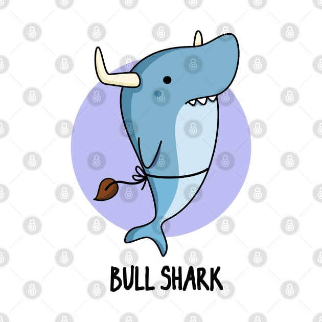 Bull Shark Funny Animal Pun by punnybone