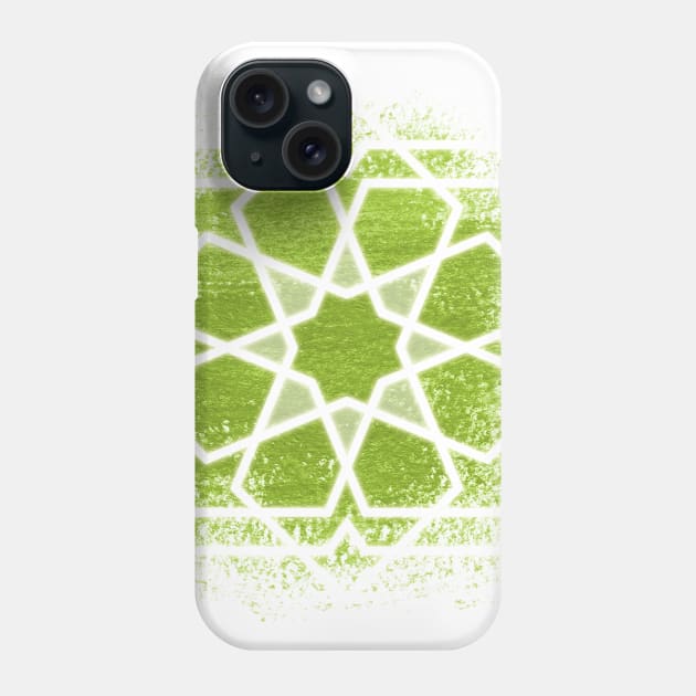 Arabesque in light green Phone Case by Slanapotam