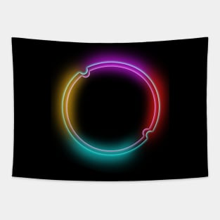 Neon Halo Tapestry