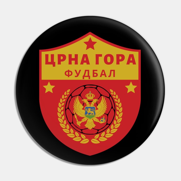 Montenegro Football Fan Pin by footballomatic