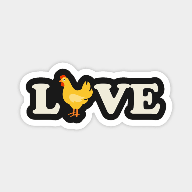 Love Chickens Magnet by thingsandthings