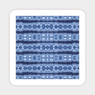 Blue Tones And Hues Shibori Pattern Magnet