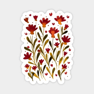 Forget me not flowers - autumn vibes Magnet