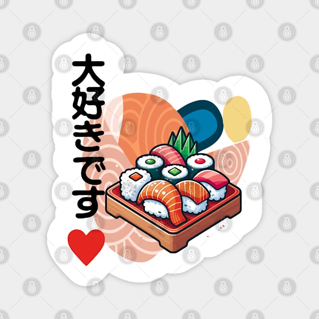 I Love Sushi Magnet by aswIDN