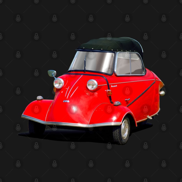 Messerschmitt bubble car in red by candcretro