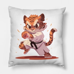 karate tiger Pillow