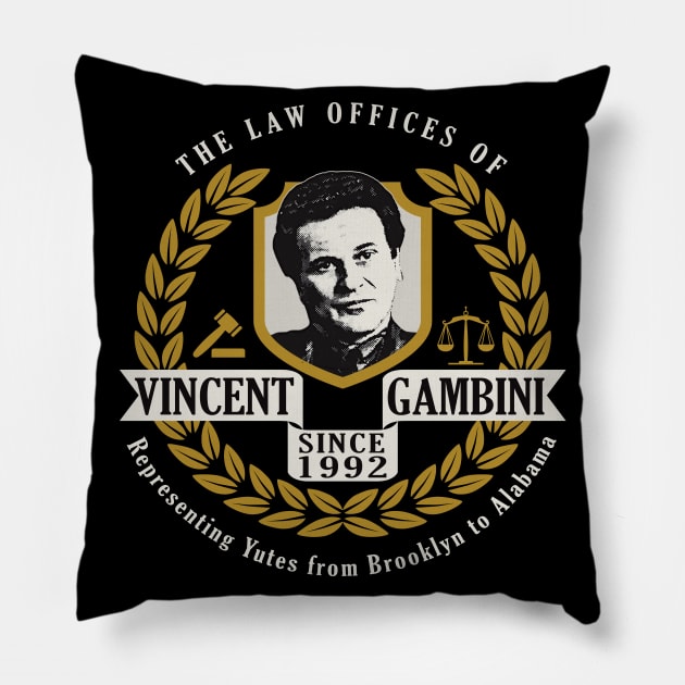 Law Offices of Vincent Gambini Pillow by Alema Art