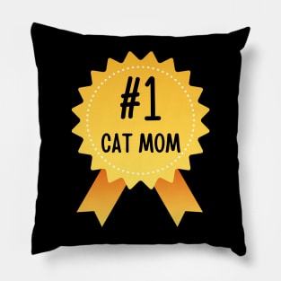 Number 1 Cat Mom Pillow