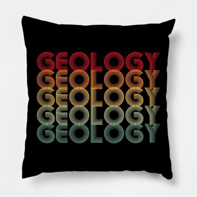 Geology- multi colored- Typography Pillow by Crimson Leo Designs