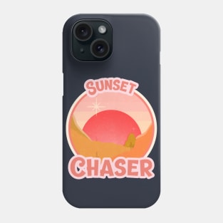 Sunset Chaser / Sunshine / Retro Design / Camping Lovers / Sunrise Phone Case