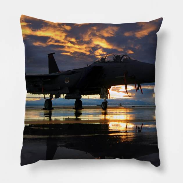 F15 Eagle Pillow by Aircraft.Lover