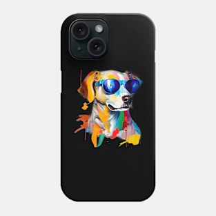 Cool dog painting Phone Case