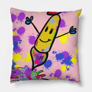 Paint Brush Pillow