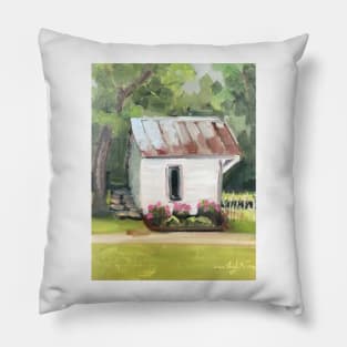 Smokehouse at Crook Peony Farm Pillow