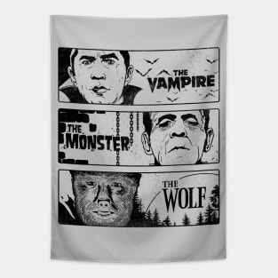 The Vampire The Monster and The Wolf II Tapestry