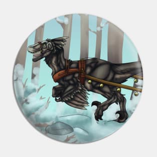 Raptor Sleigh Ride Pin