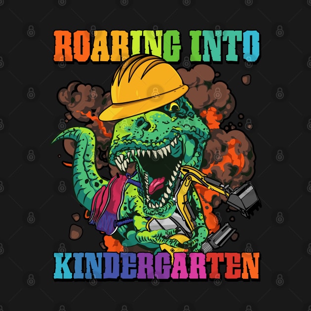 T-REX Roaring into Kindergarten Back to School by PunnyPoyoShop