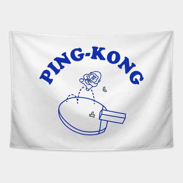 Ping Kong Tapestry by threadfulcat