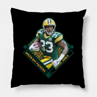 Aaron Jones Diamond Style Pillow