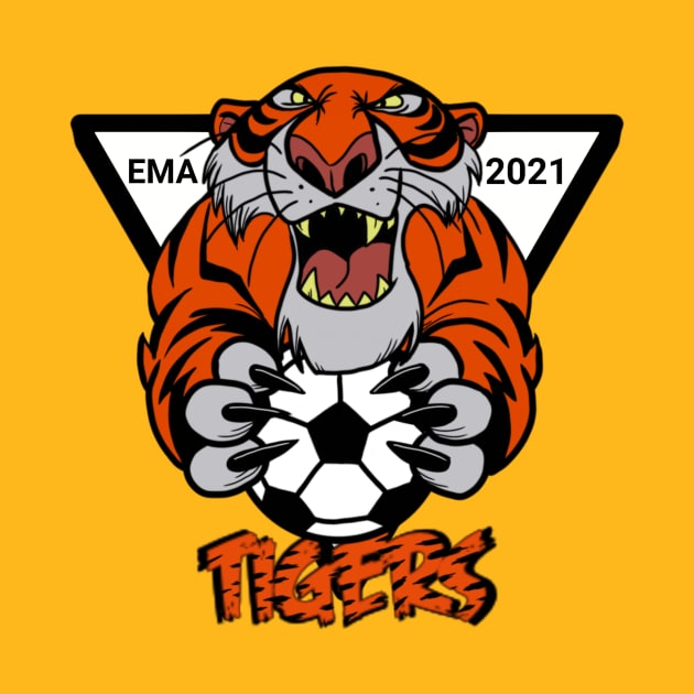 Tigers Soccer by AndrewKennethArt