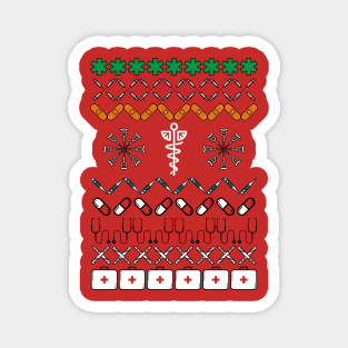 Medic Christmas party Jumper Xmas sweater Magnet